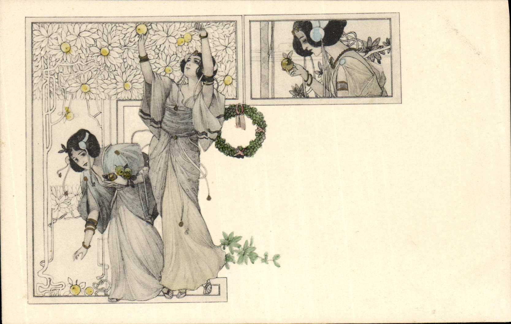 CPA Fantaisie Illustrateur Femmes 