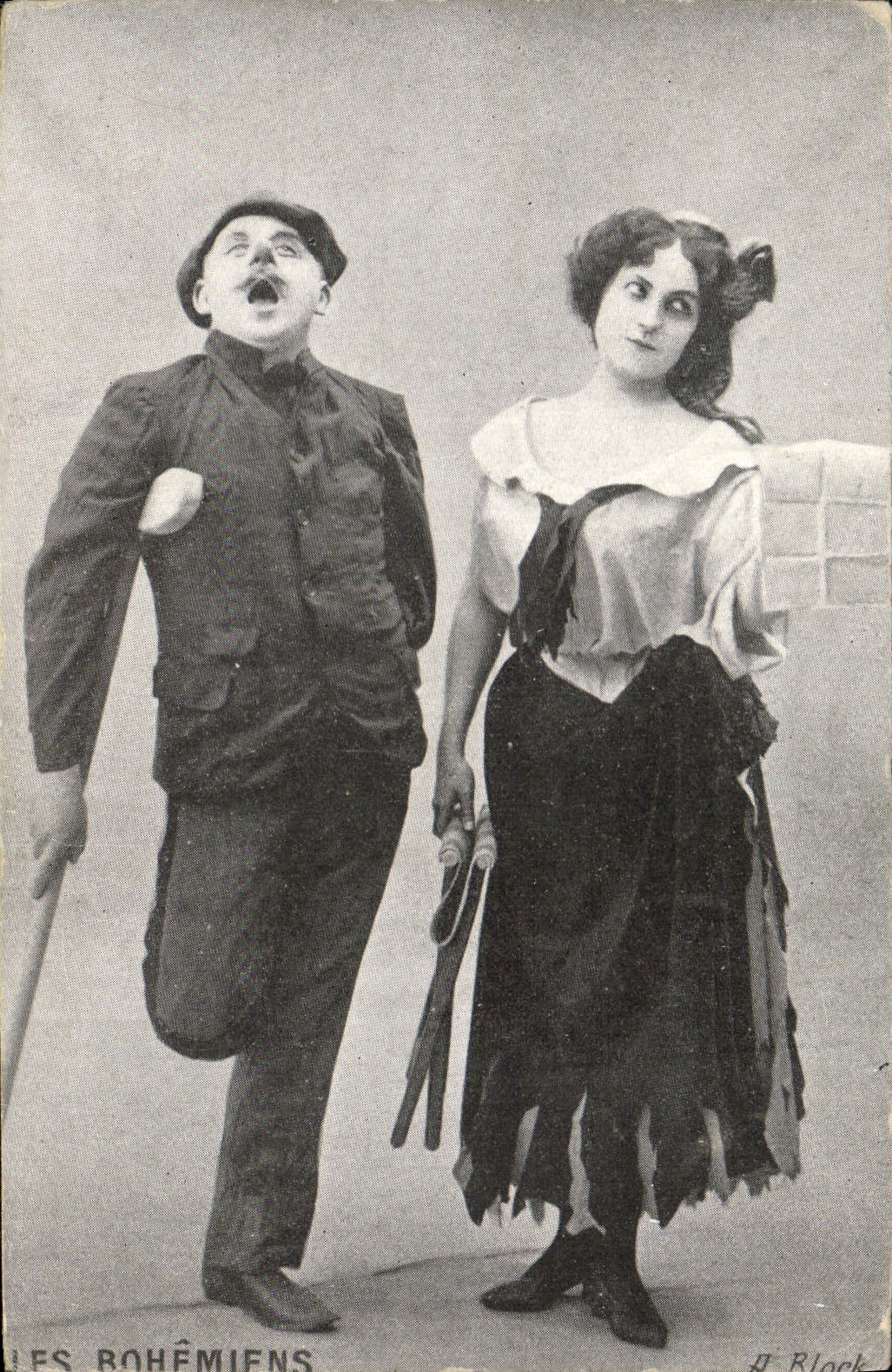 Vintage Postcard gipsies