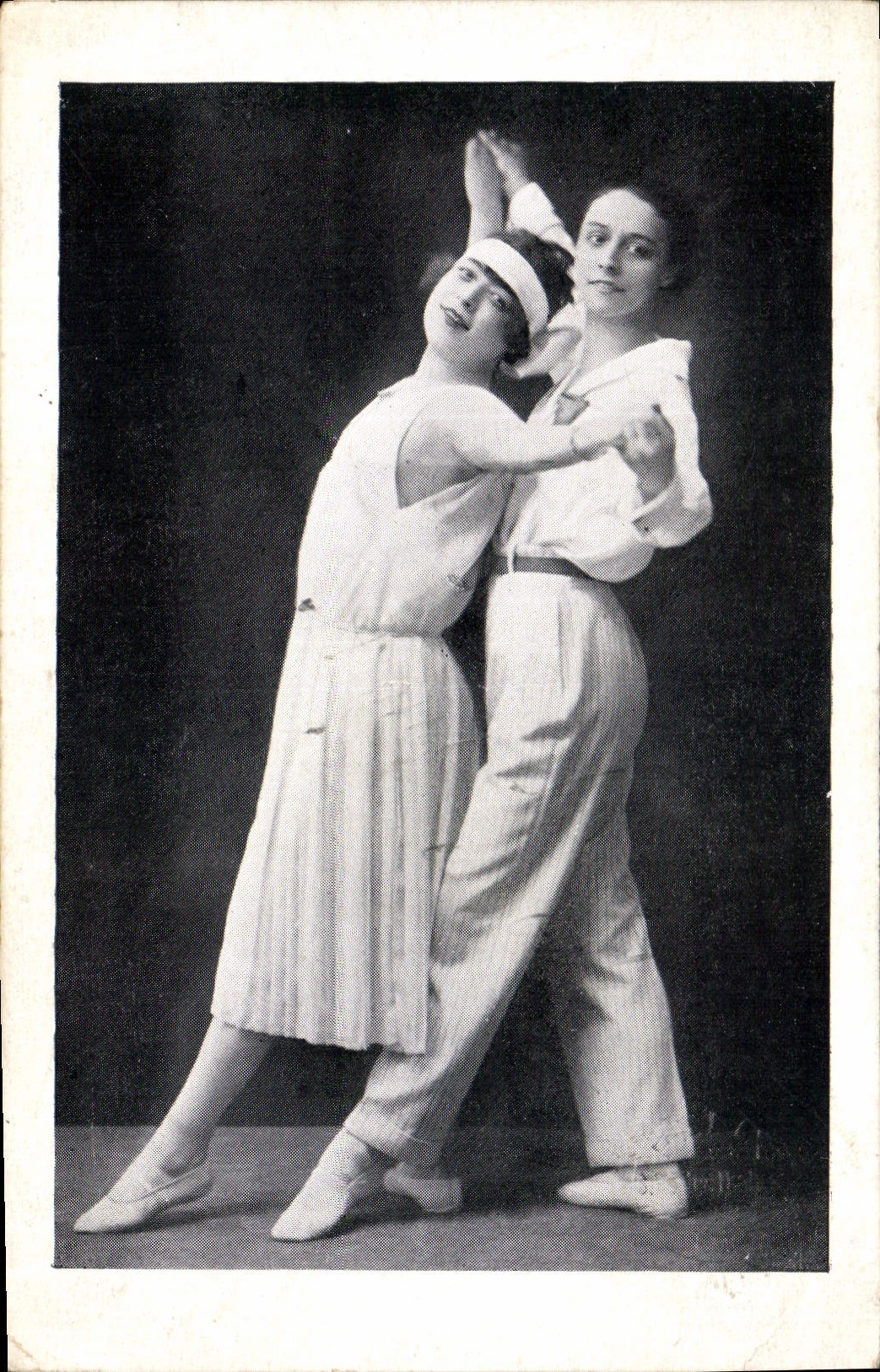 Vintage Postcard whimsical Artists Dancers Paris Transformations