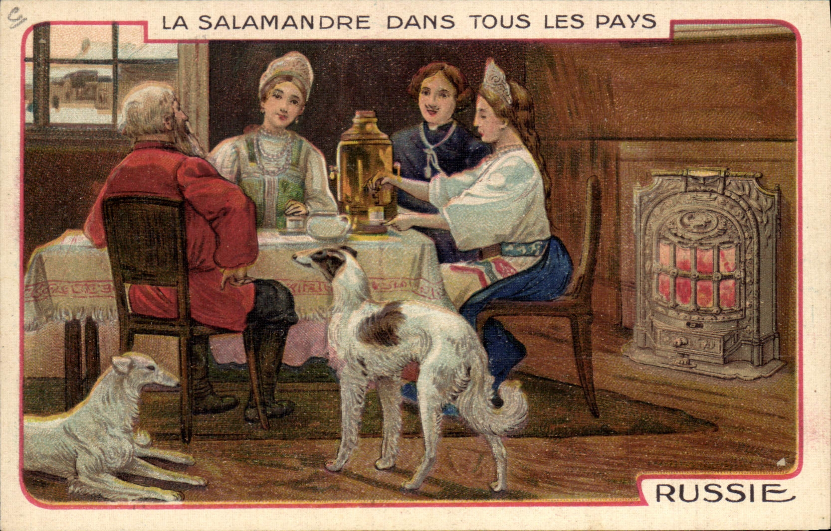 CPA Chien Chiens La Salamandre dans tous les pays Russie Russia Levrier 