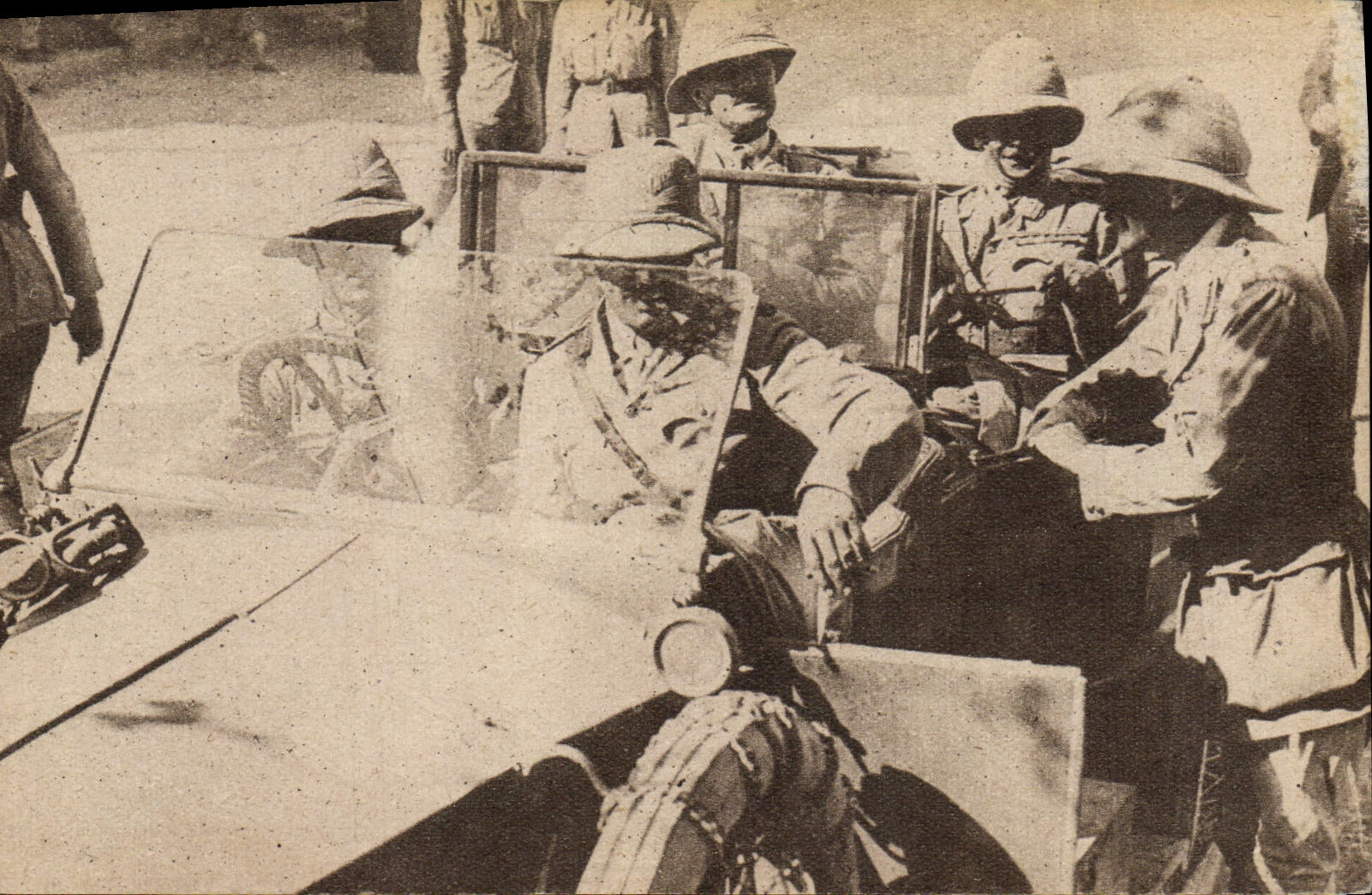 Vintage Postcard Militaria Guyot the Automobile Illustration