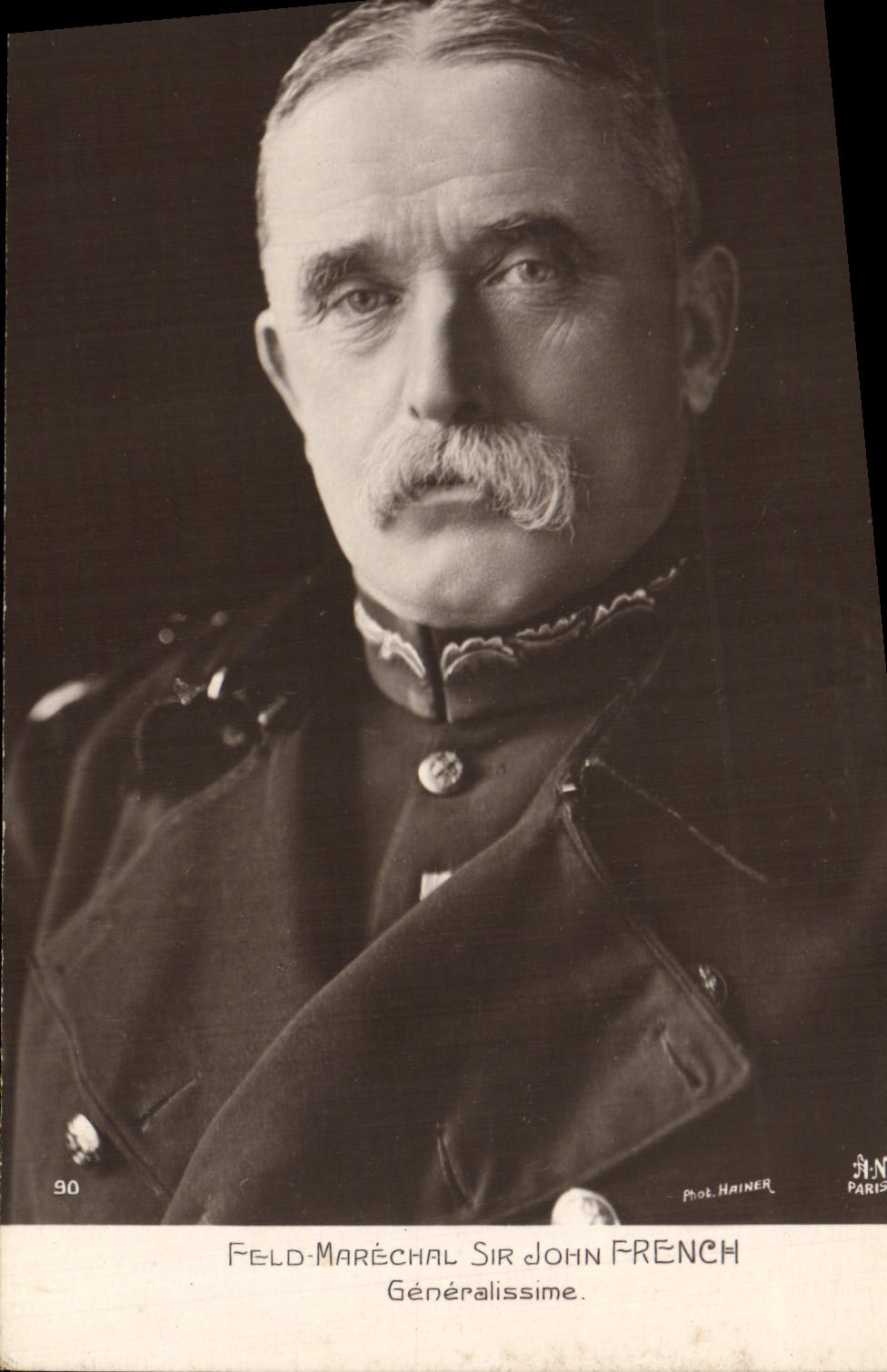 CPA Militaria Feld Marechal Sir John French Generalissime 