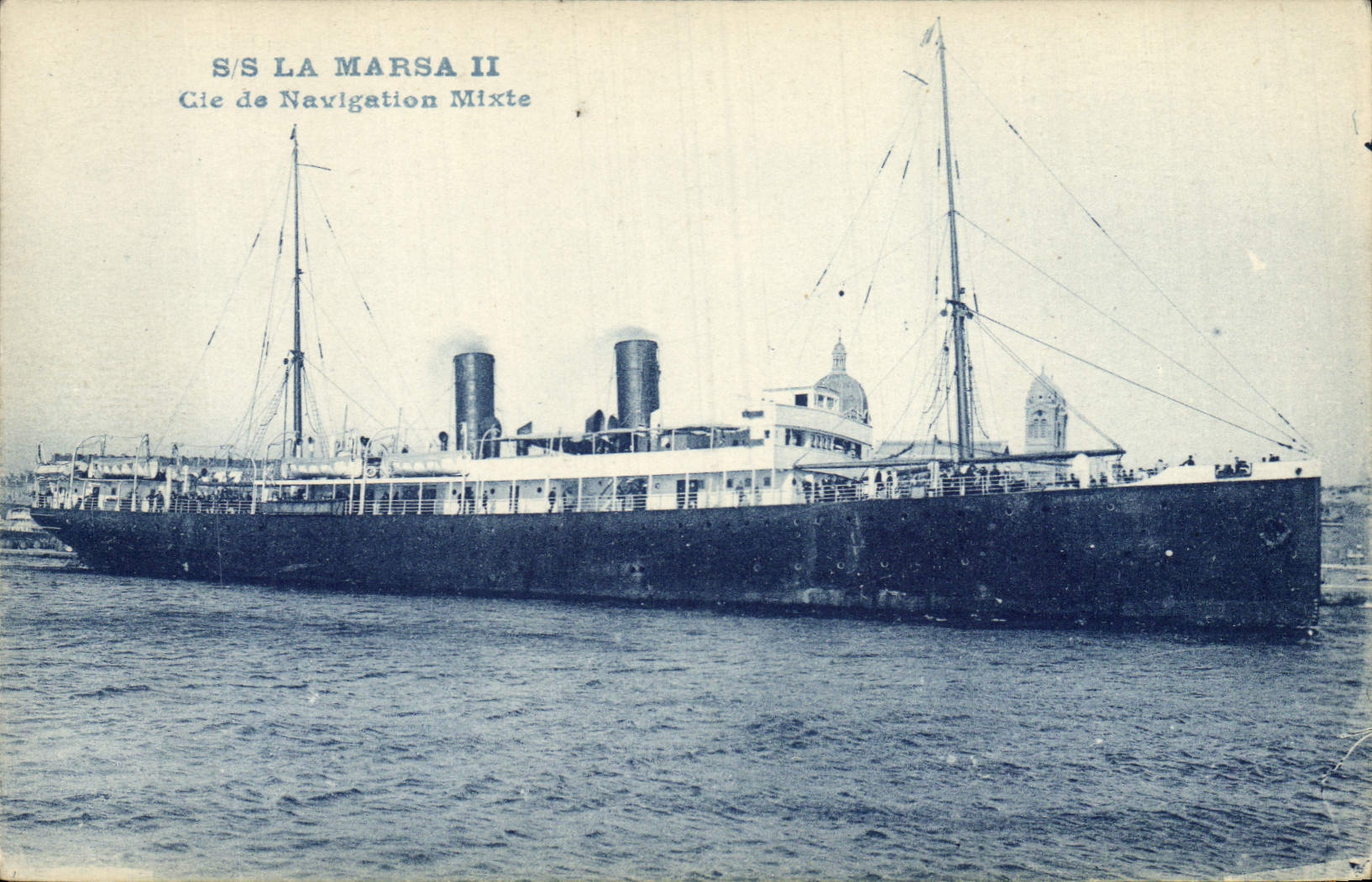 CPA Bateau SS La Marsa II Cie de Navigation mixte 