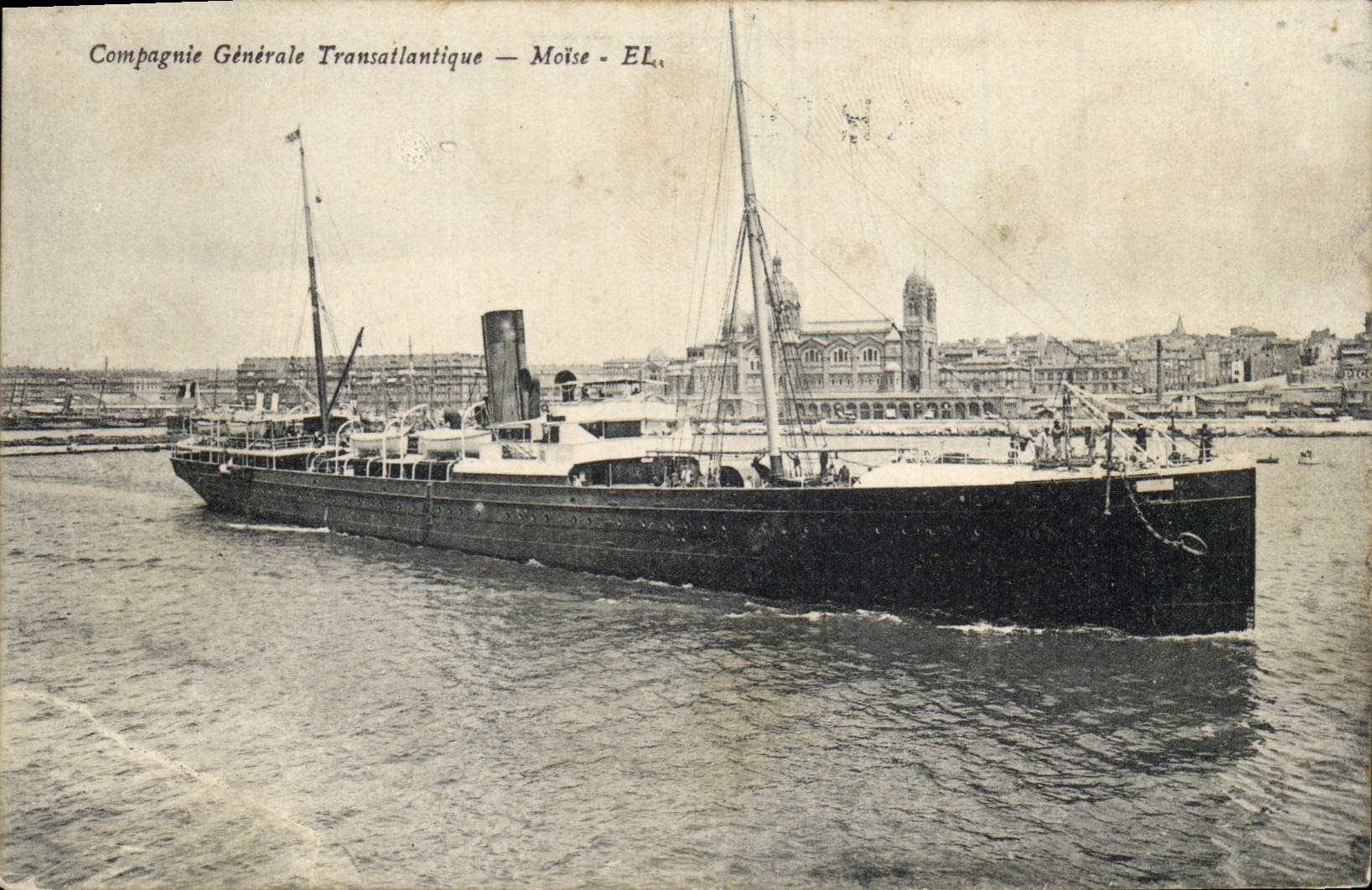 Vintage Postcards Transatlantic Bateau General Company Brace