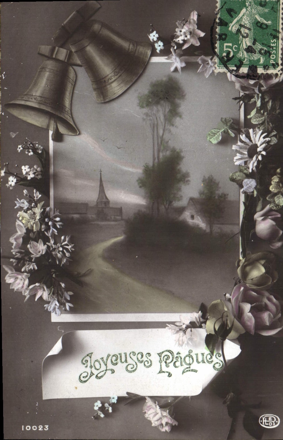 CPA Cloche Paques 