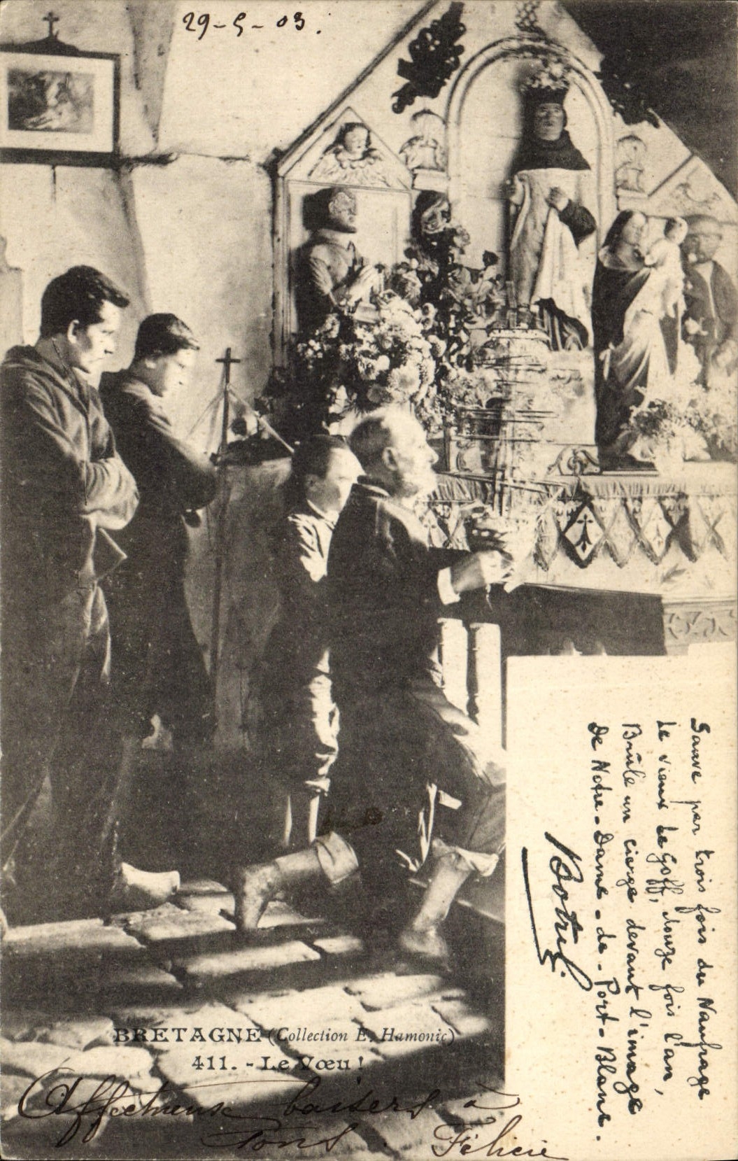 CPA Folklore Les chansons de Botrel Le voeu 