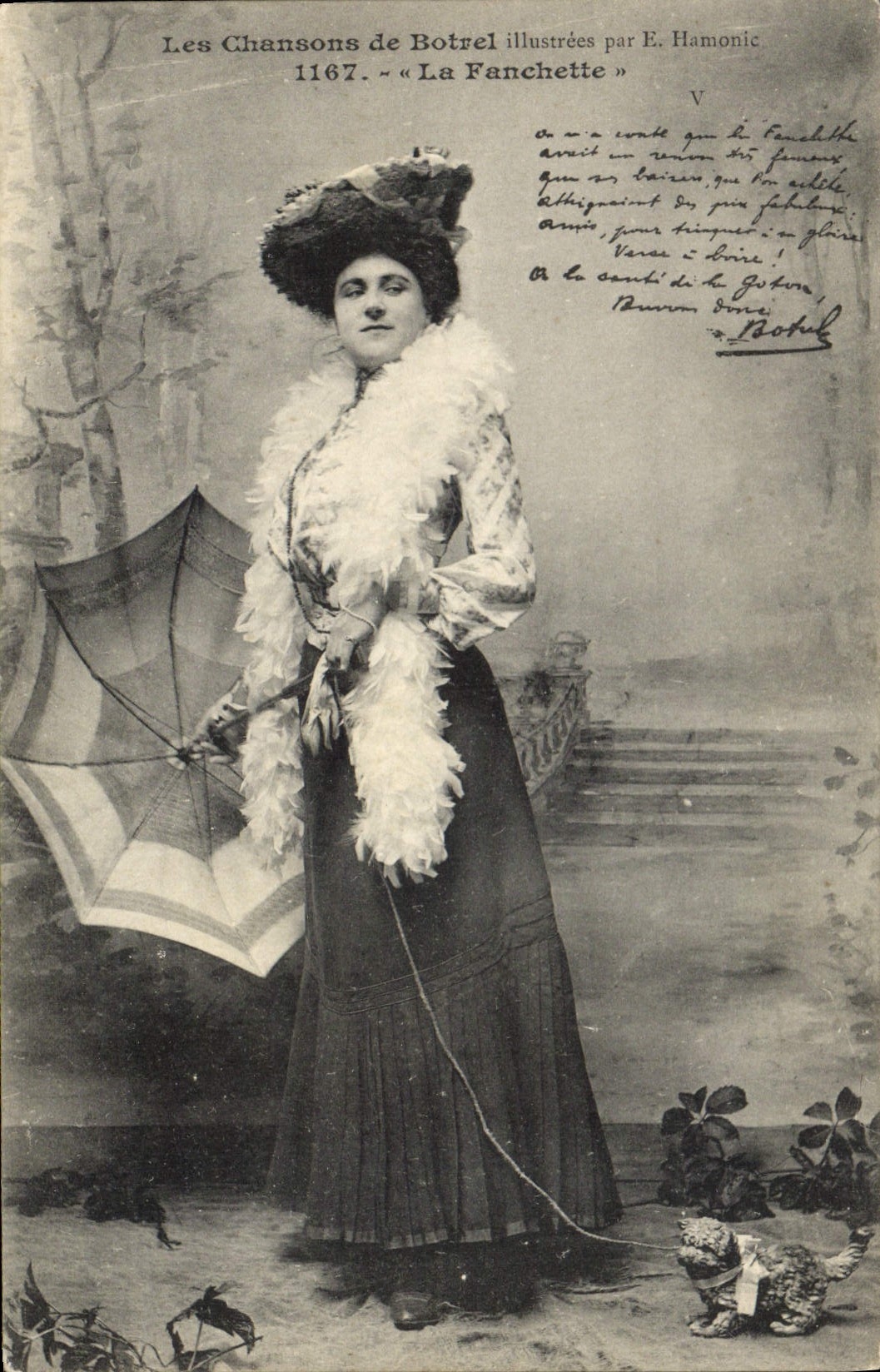 CPA Folklore Les chansons de Botrel La Fanchette Chat Chaton 