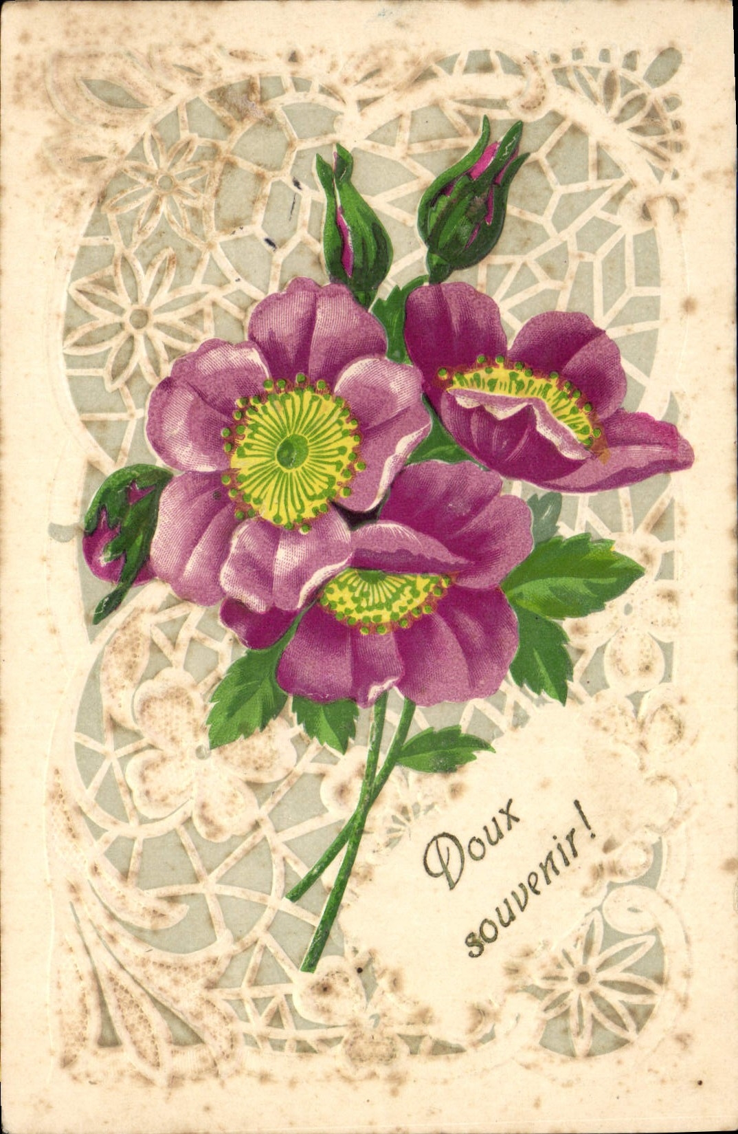 CPA Fantaisie Fleurs 