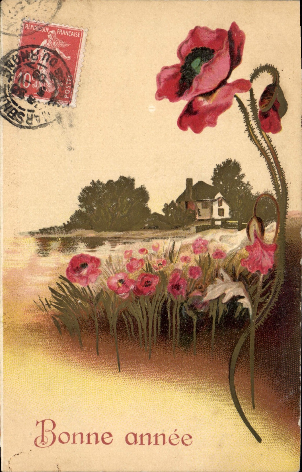 CPA Fantaisie Fleurs 