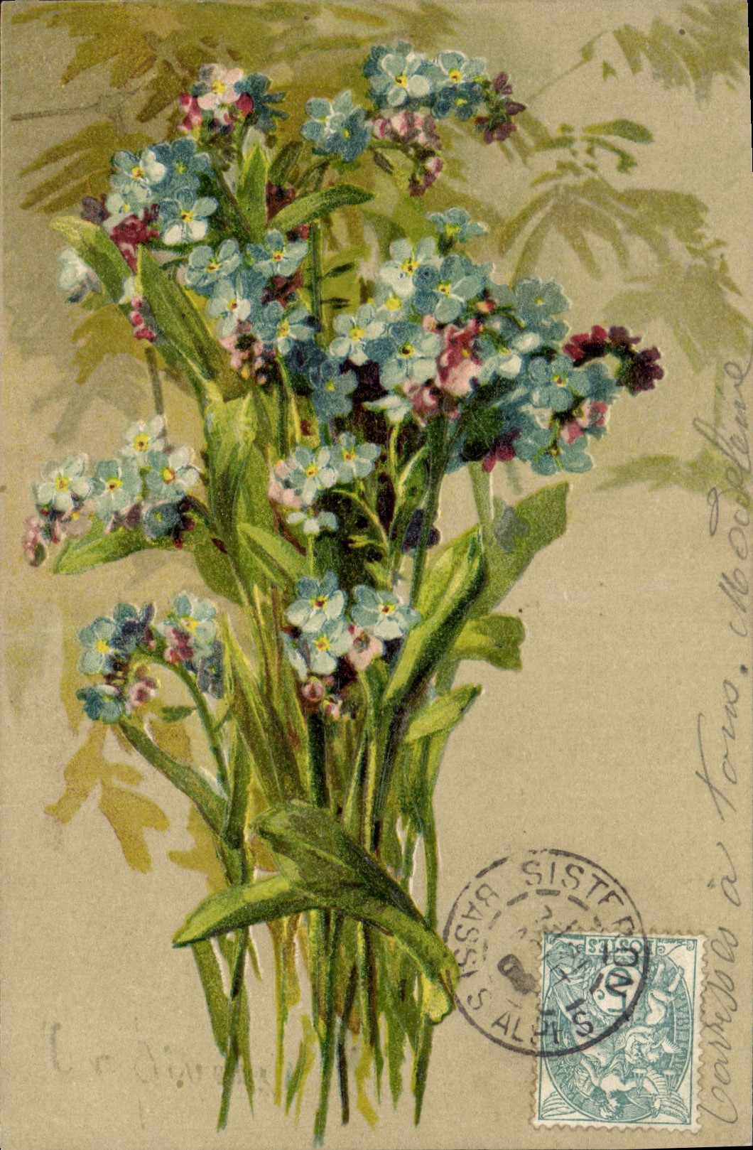 CPA Fantaisie Fleurs 