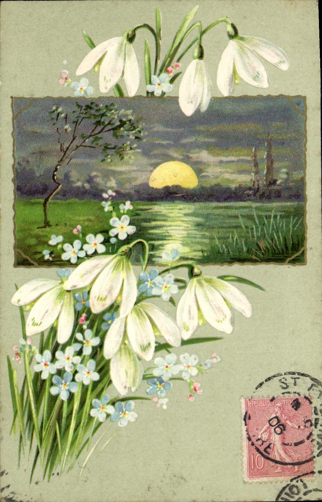 CPA Fantaisie Fleurs 