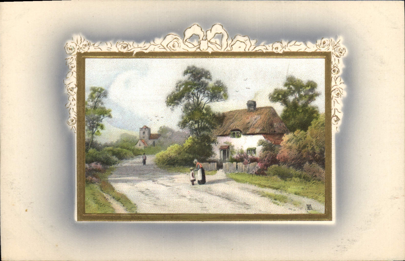 CPA Fantaisie Maison 