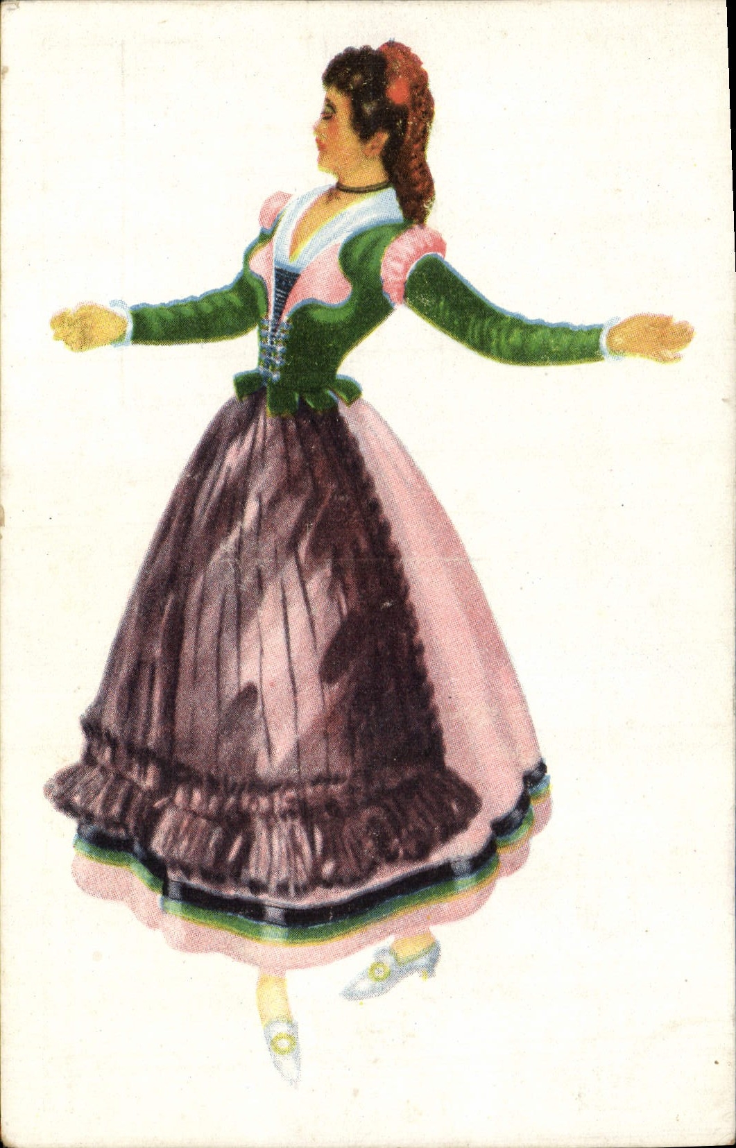 CPA Fantaisie Illustrateur Femme 