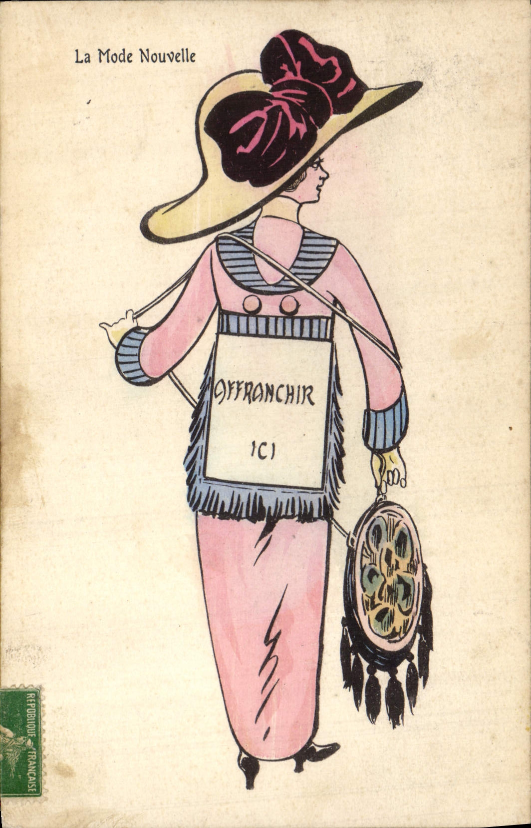 CPA Fantaisie Illustrateur Femme La mode nouvelle 