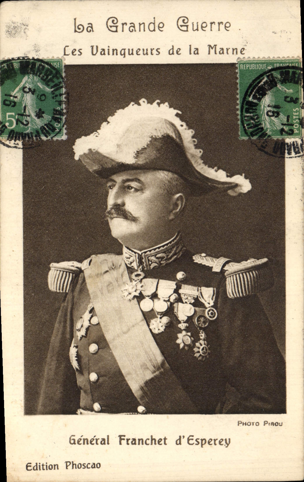 CPA Militaria Les vainqueurs de la Marne General Franchet d'Esperey 