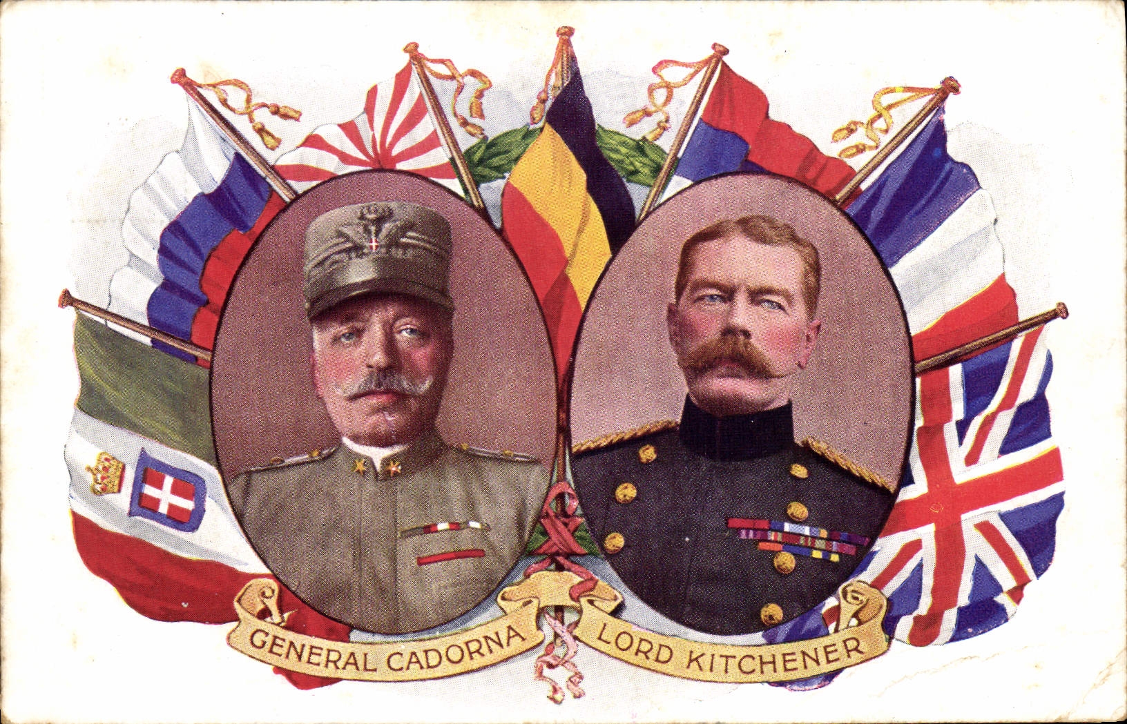Postal Militaria General Cadorna Lord Kitchener