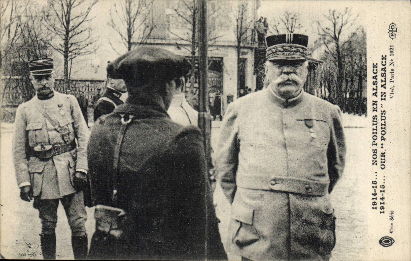 Vintage Postcard Militaria Our hairy in Alsace