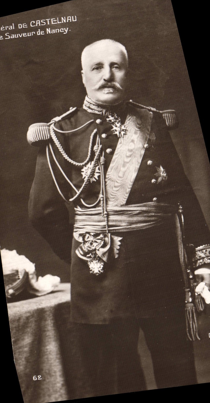 Vintage Postcard General Militaria of Castelnau the saver of Nancy
