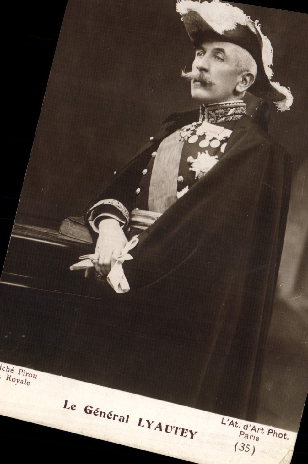 Vintage Postcard Militaria general Lyautey