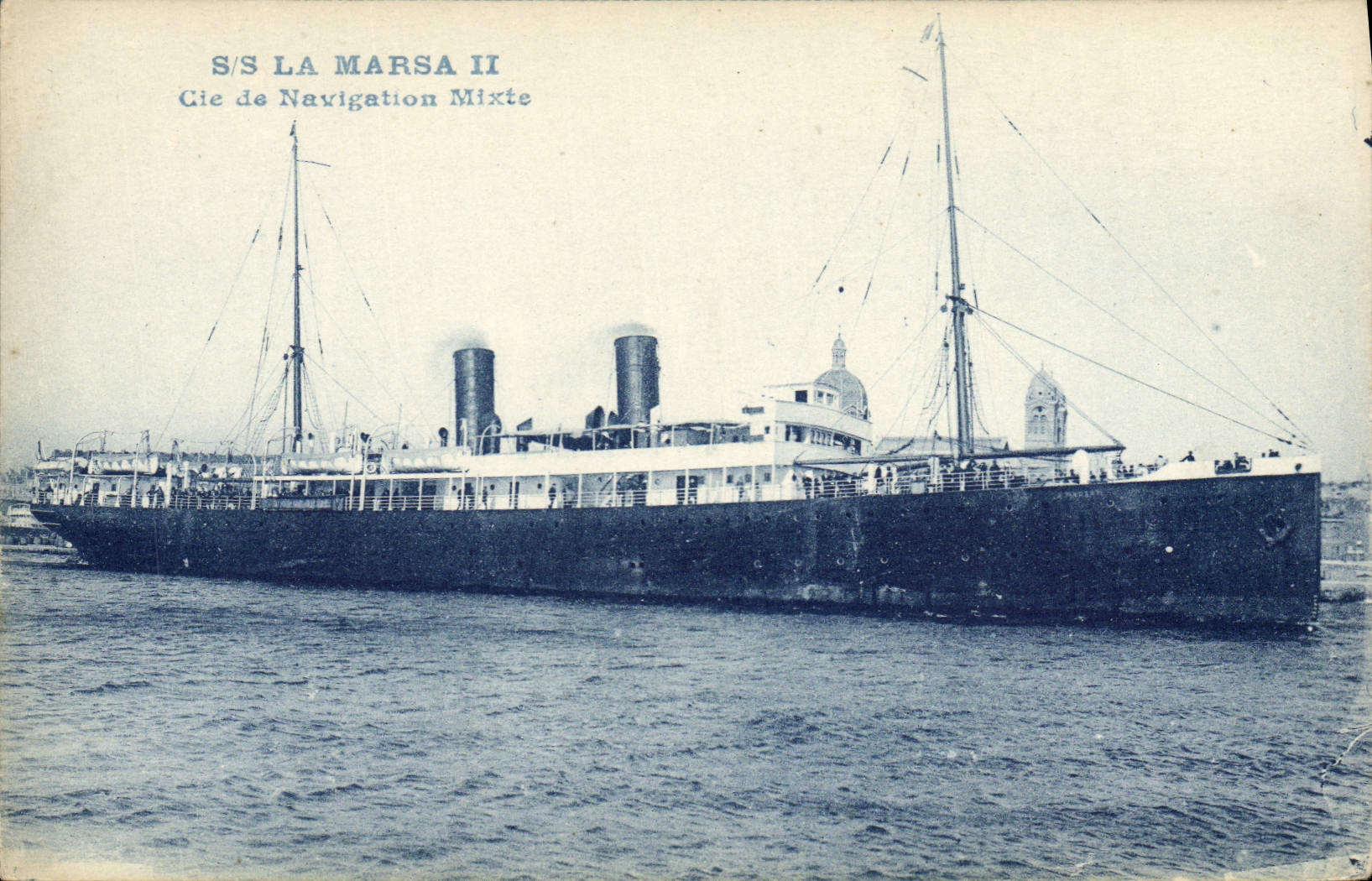 CPA Bateau SS La Marsa II Cie de Navigation Mixte 