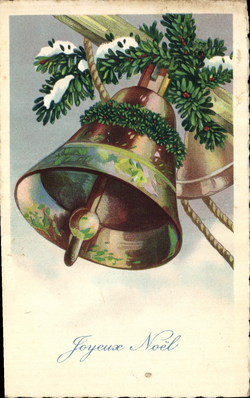 CPA Cloche Noel