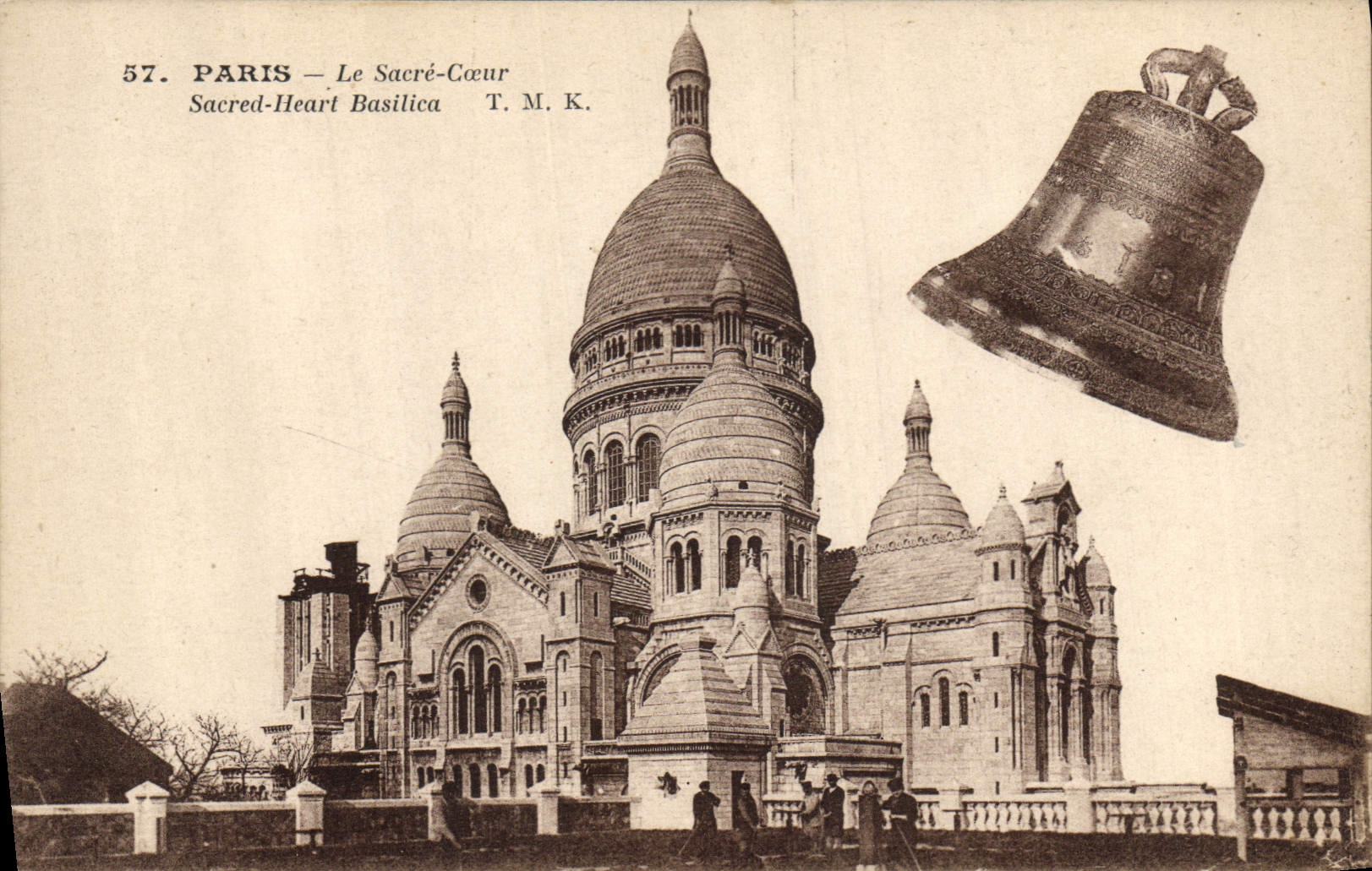 CPA Cloche Paris Le Sacre Coeur Montmartre 