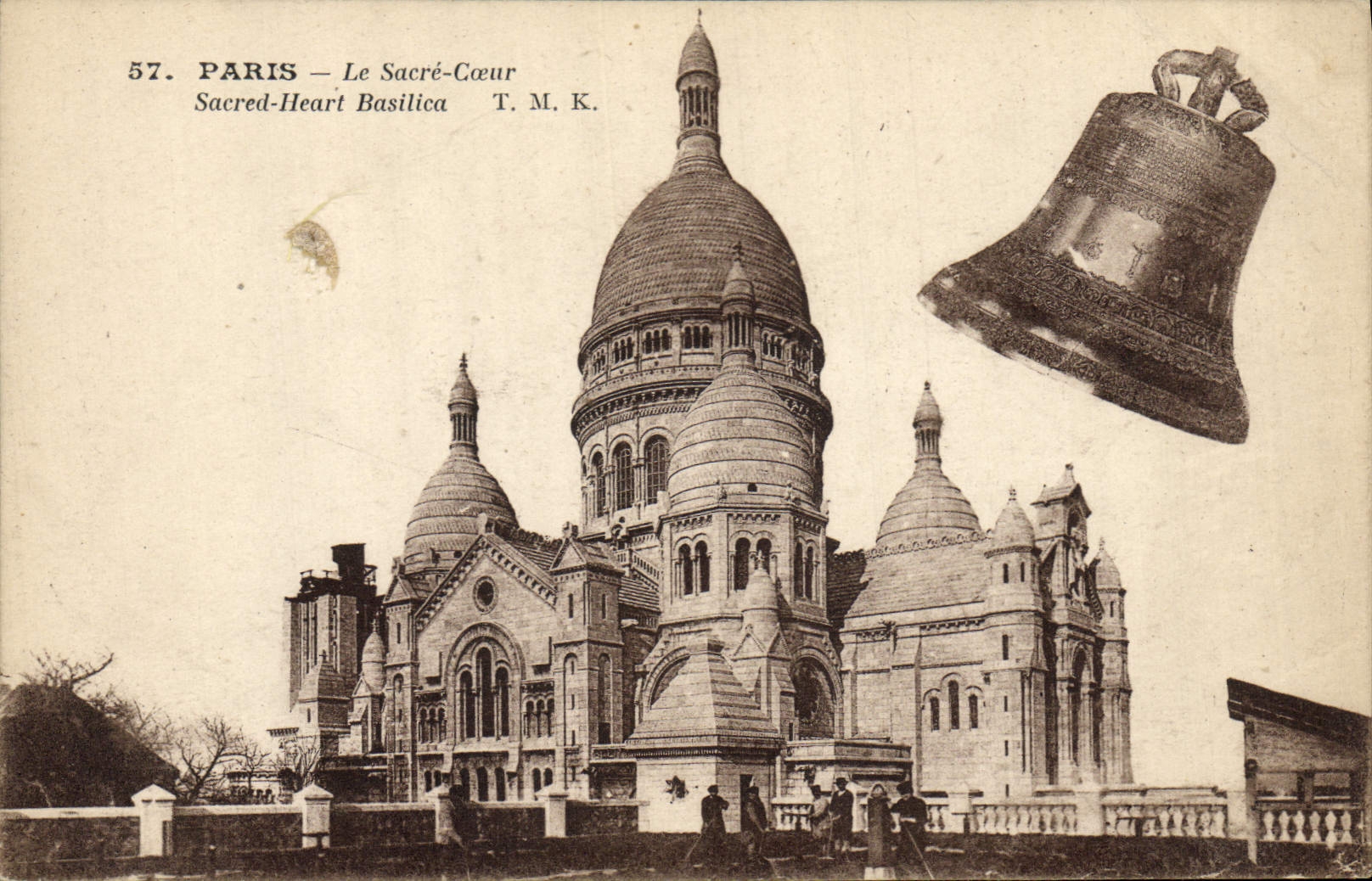 CPA Cloche Paris Sacre Coeur de Montmartre