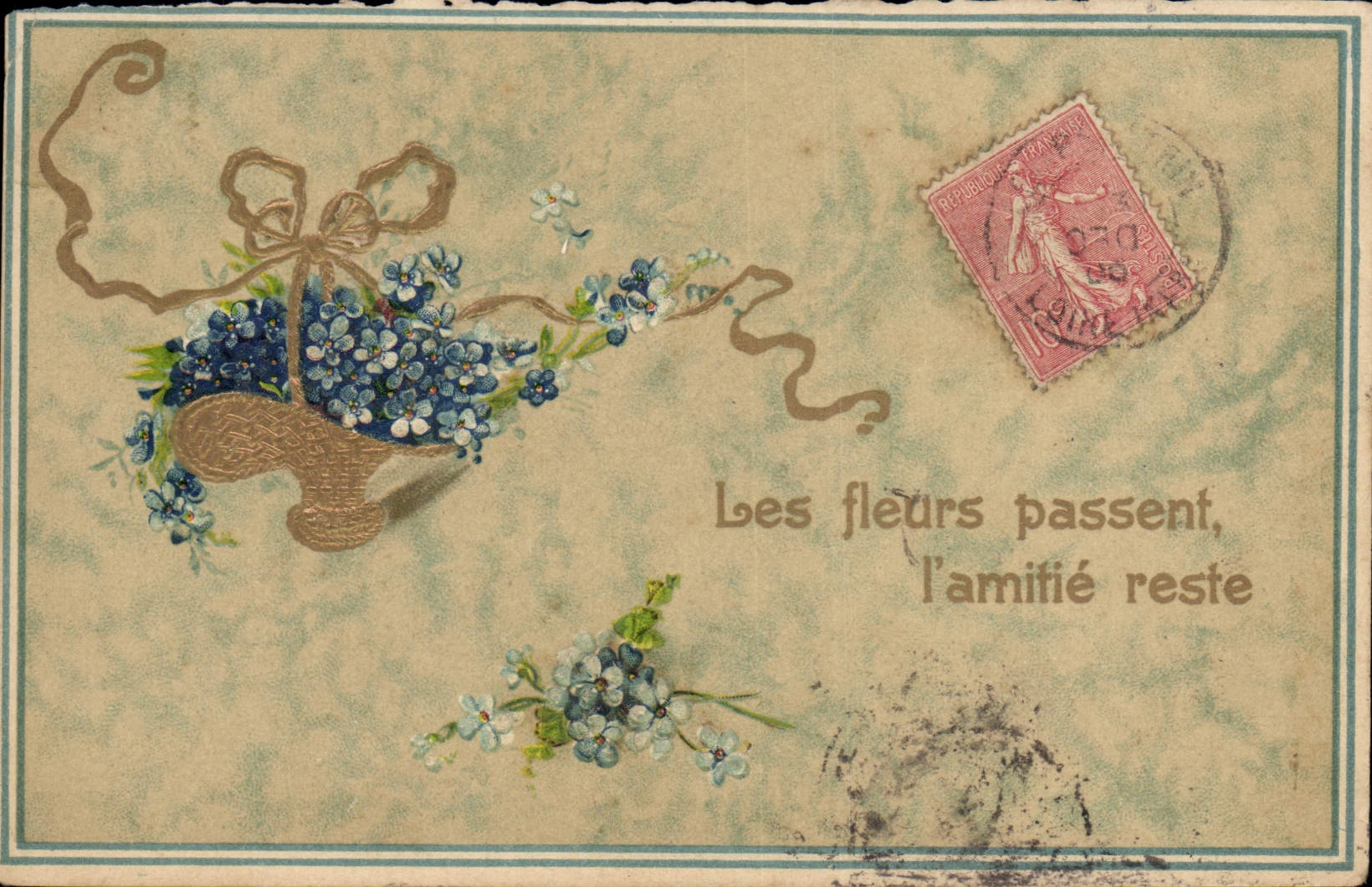 CPA Fantaisie Fleurs 