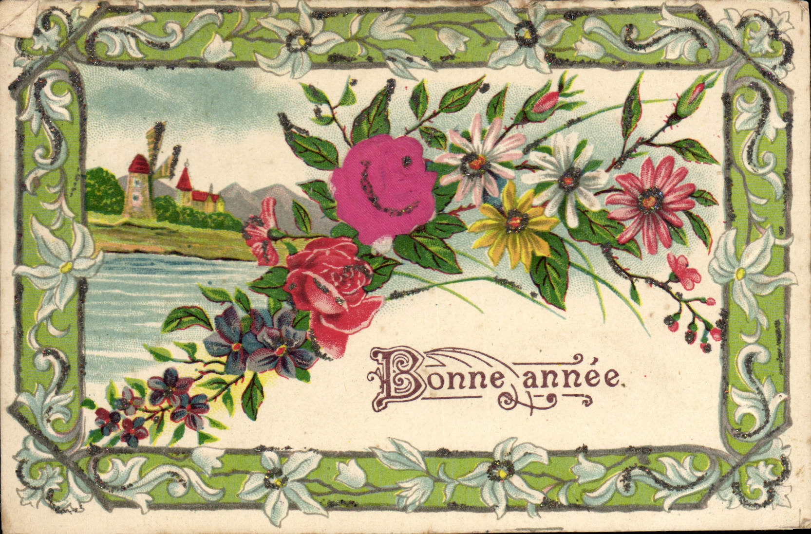 CPA Fantaisie Fleurs 