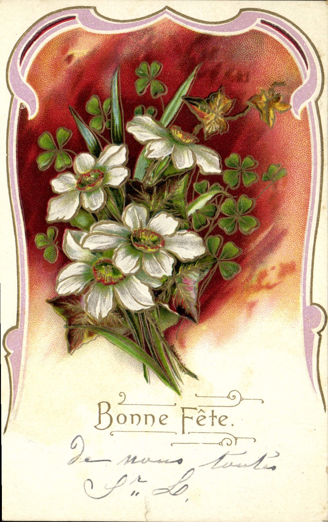 CPA Fantaisie Fleurs 