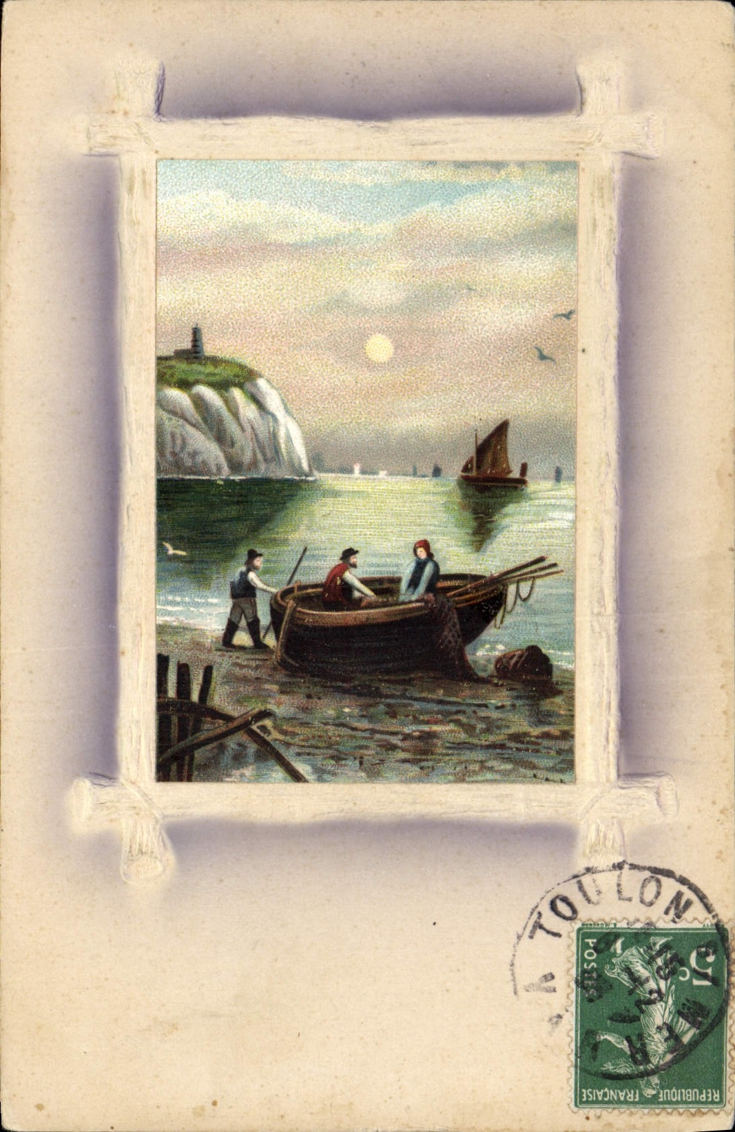 CPA Fantaisie Bateau 