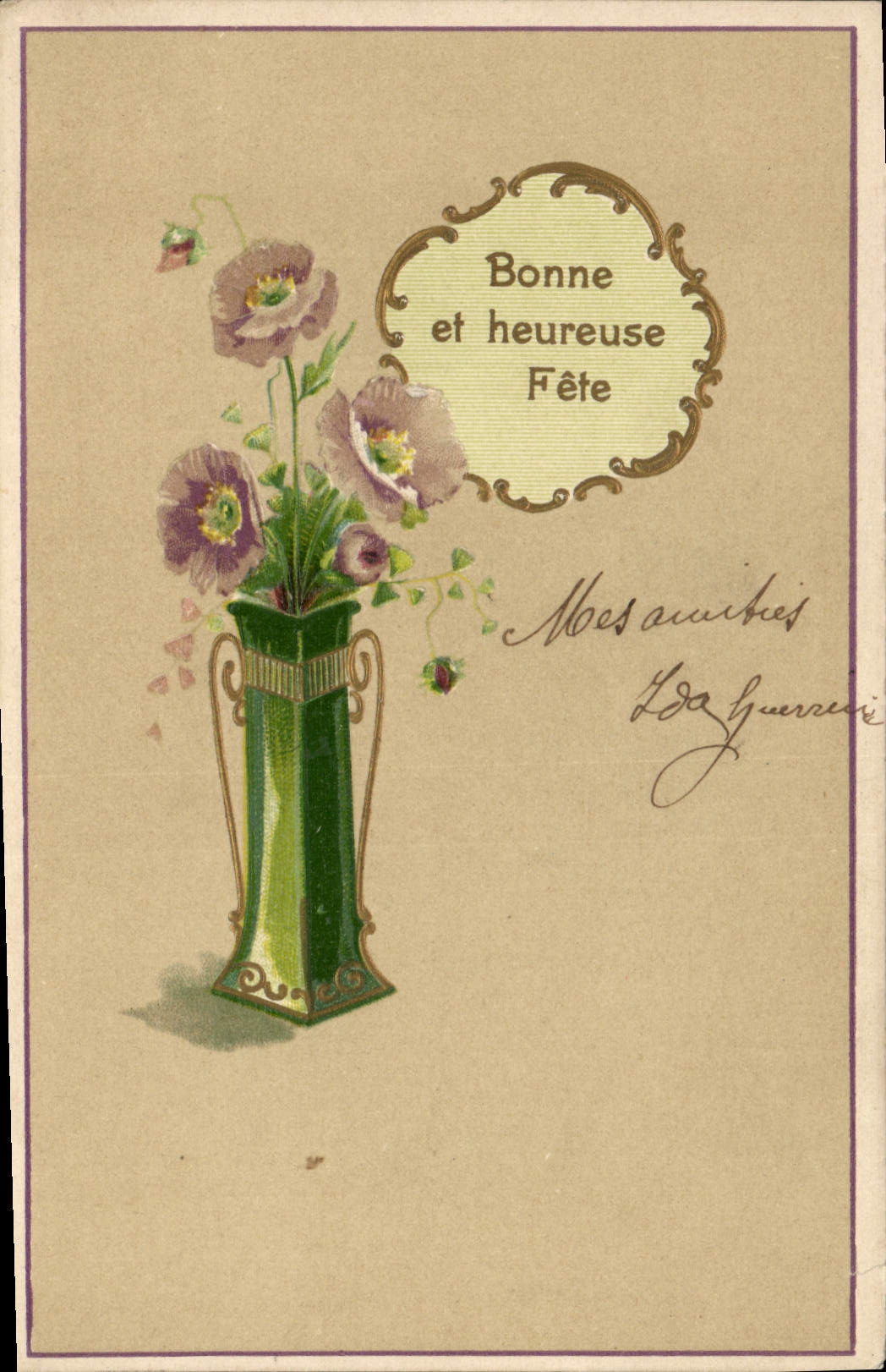 CPA Fantaisie Fleurs 