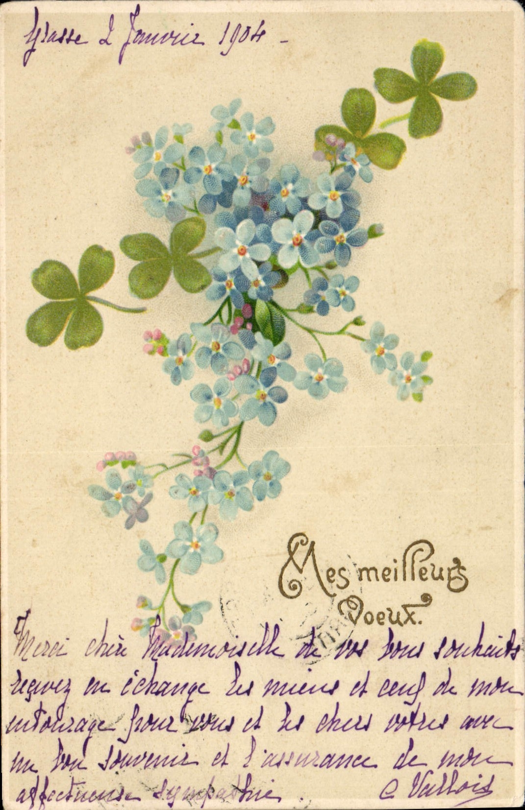 CPA Fantaisie Fleurs 