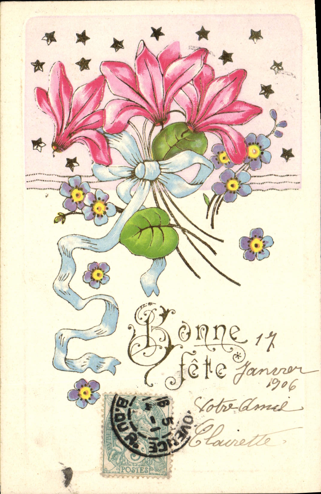 CPA Fantaisie Fleurs 