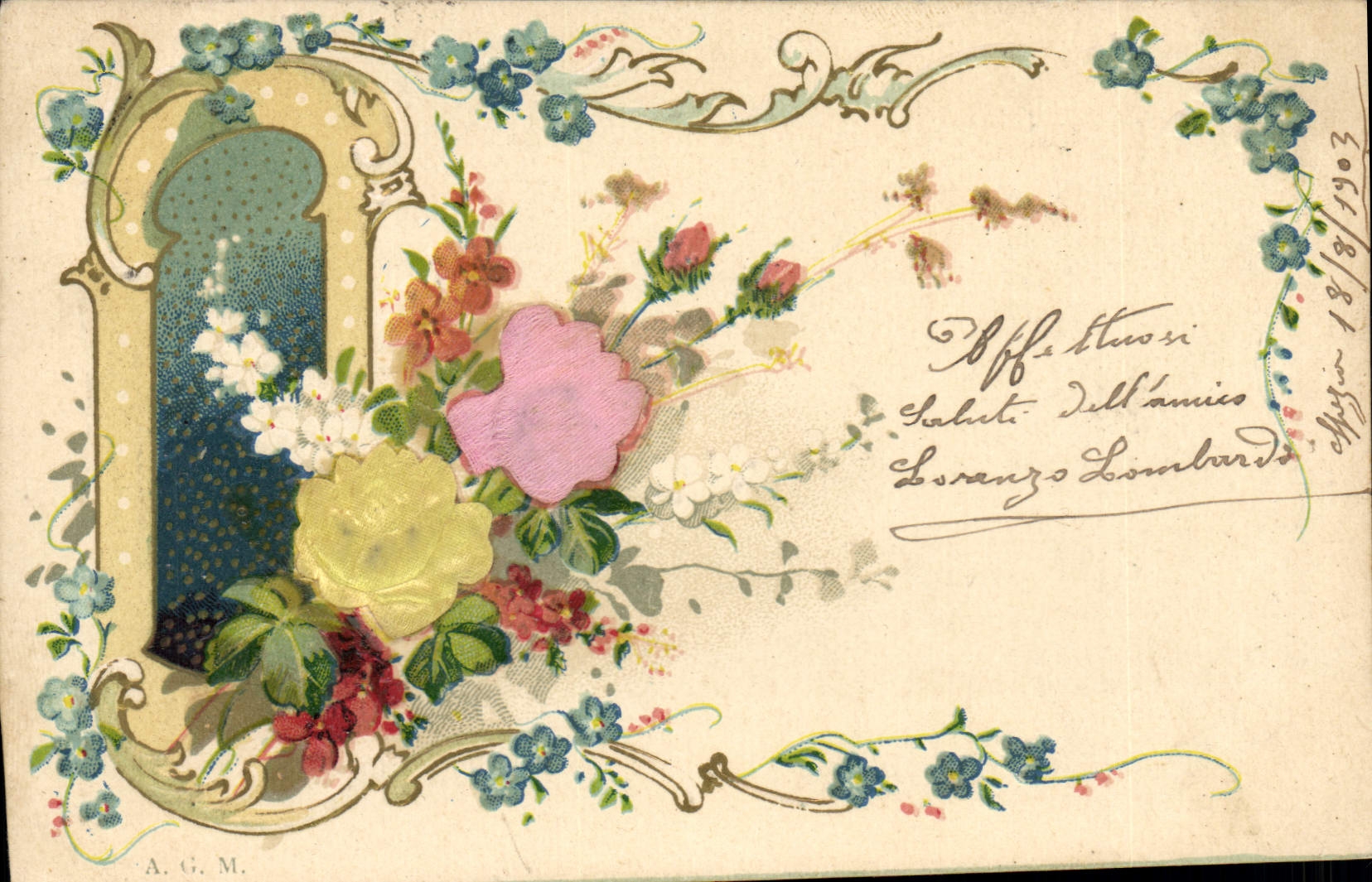 CPA Fantaisie Fleurs 