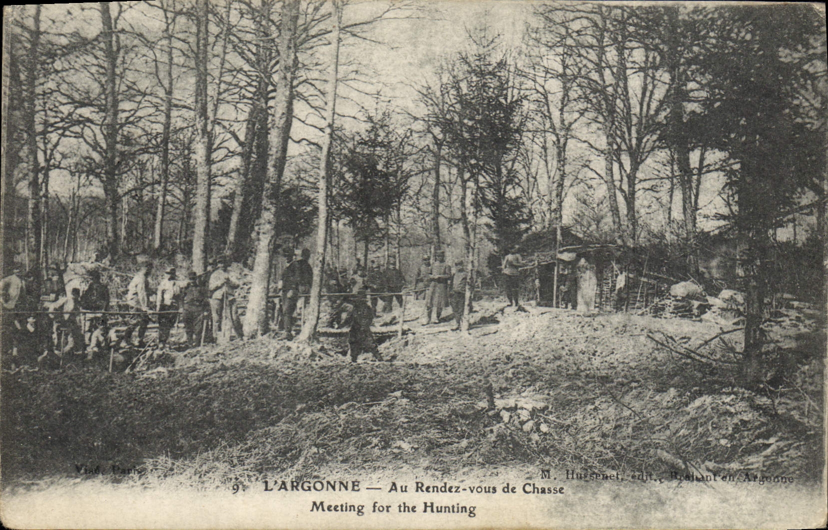 CPA Chasse L'Argonne Au rendez vous de Chasse Chasseurs