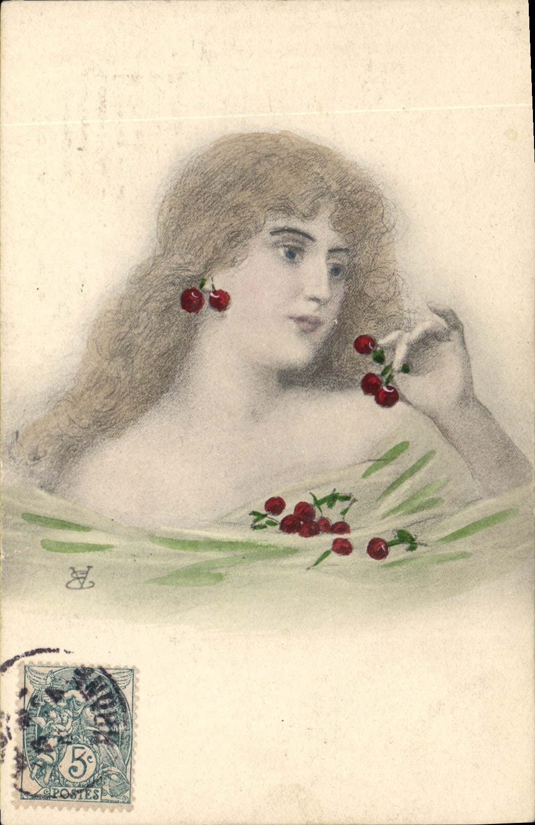 CPA Fantaisie Illustrateur Femme 