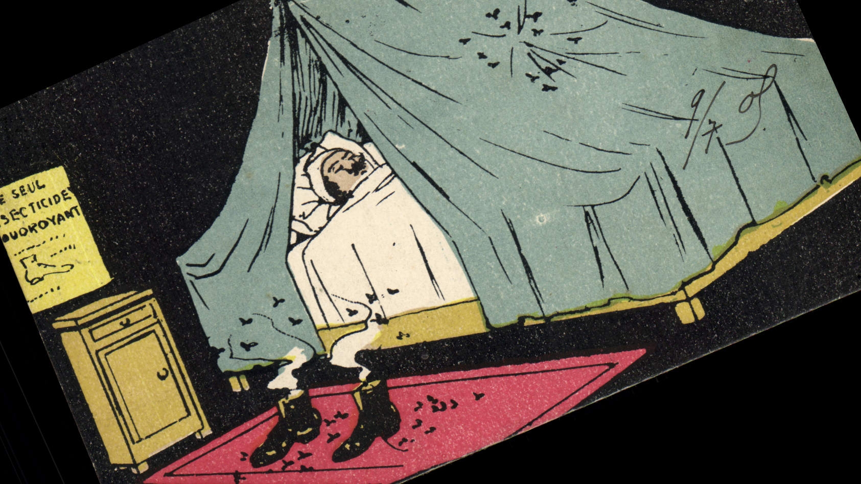 CPA Fantaisie Illustrateur Le seul insectide foudroyant 