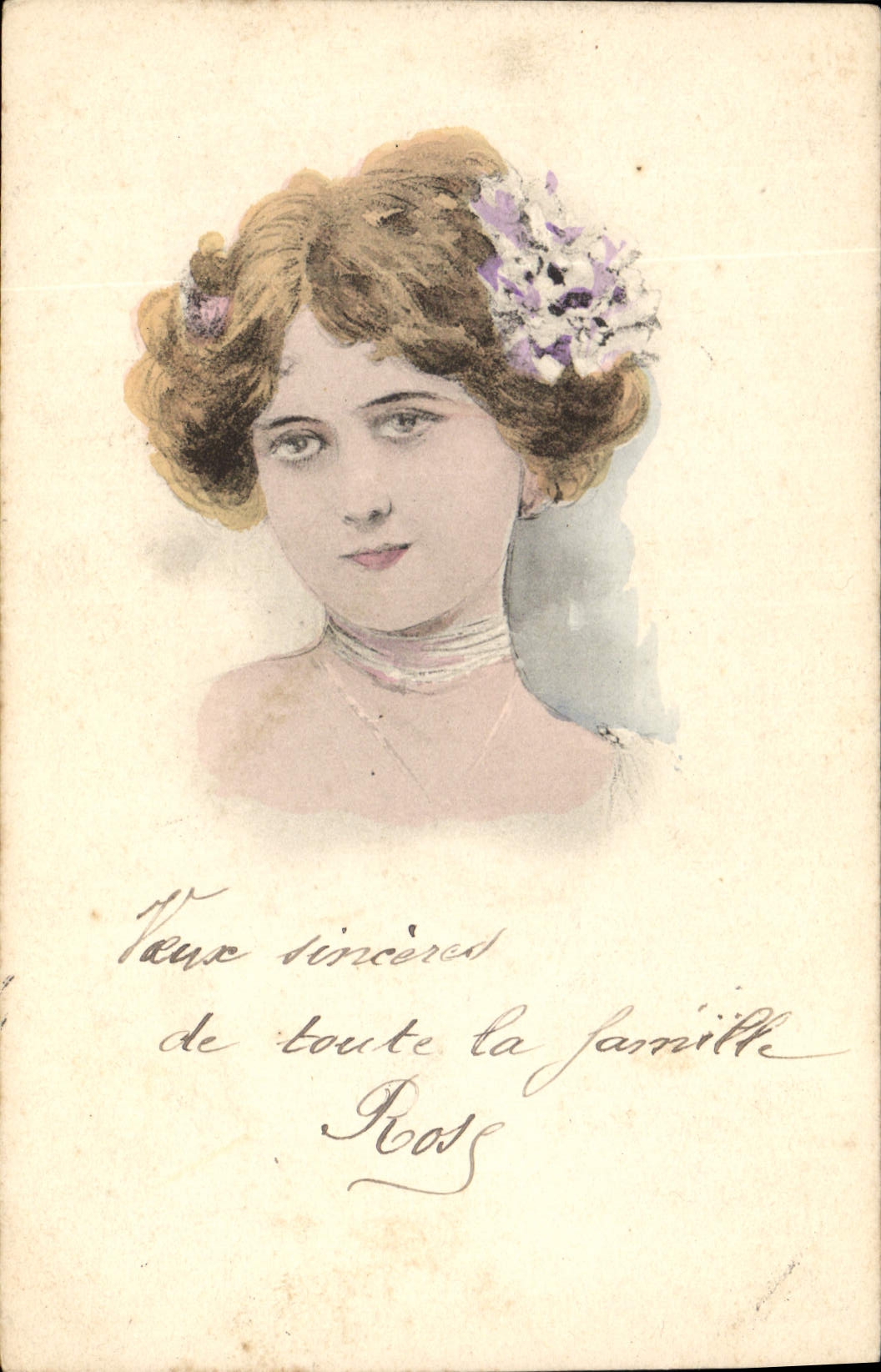 CPA Fantaisie Illustrateur Femme 