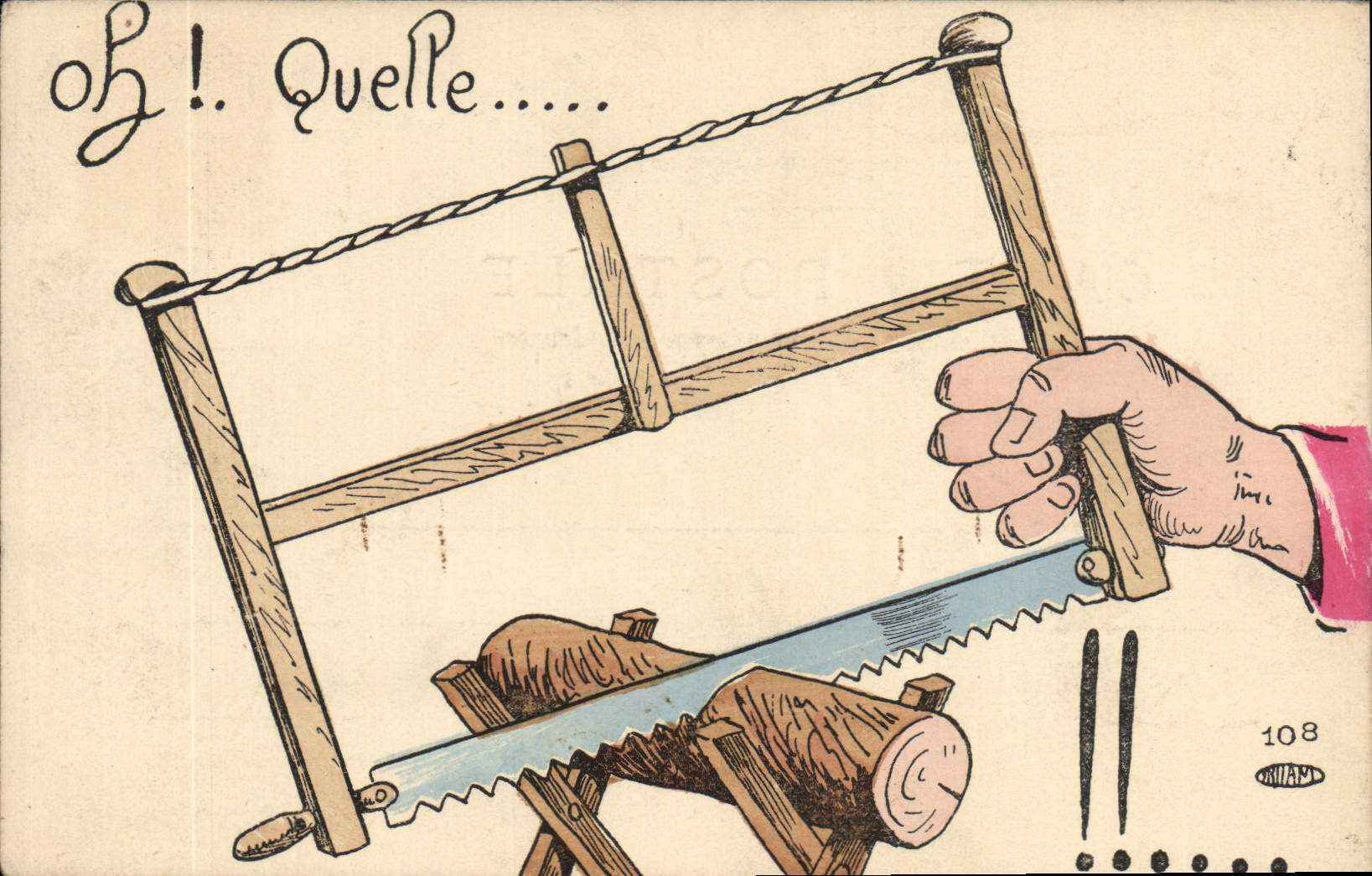 Postal Fantasia Ilustrador ¡oh! qué Sierra