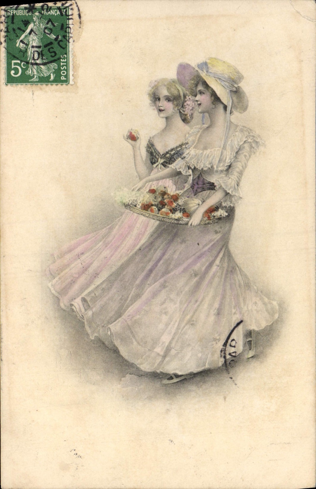 CPA Fantaisie Illustrateur Femmes