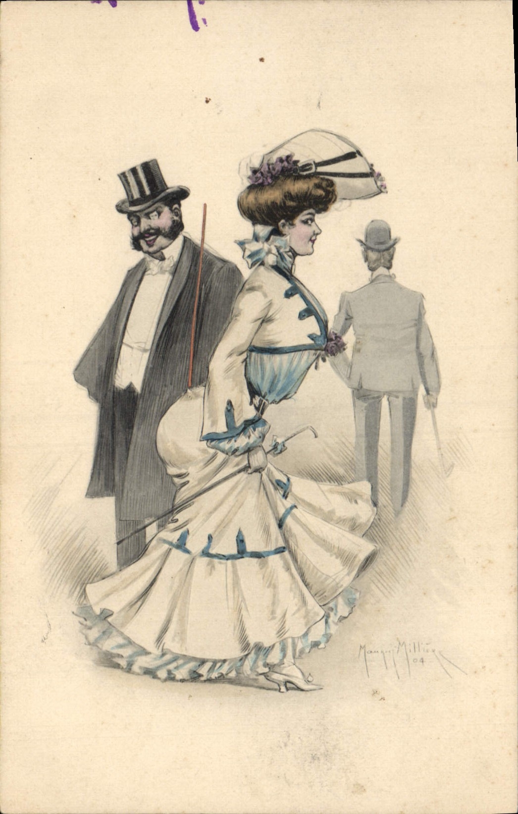 CPA Fantaisie Illustrateur Femme