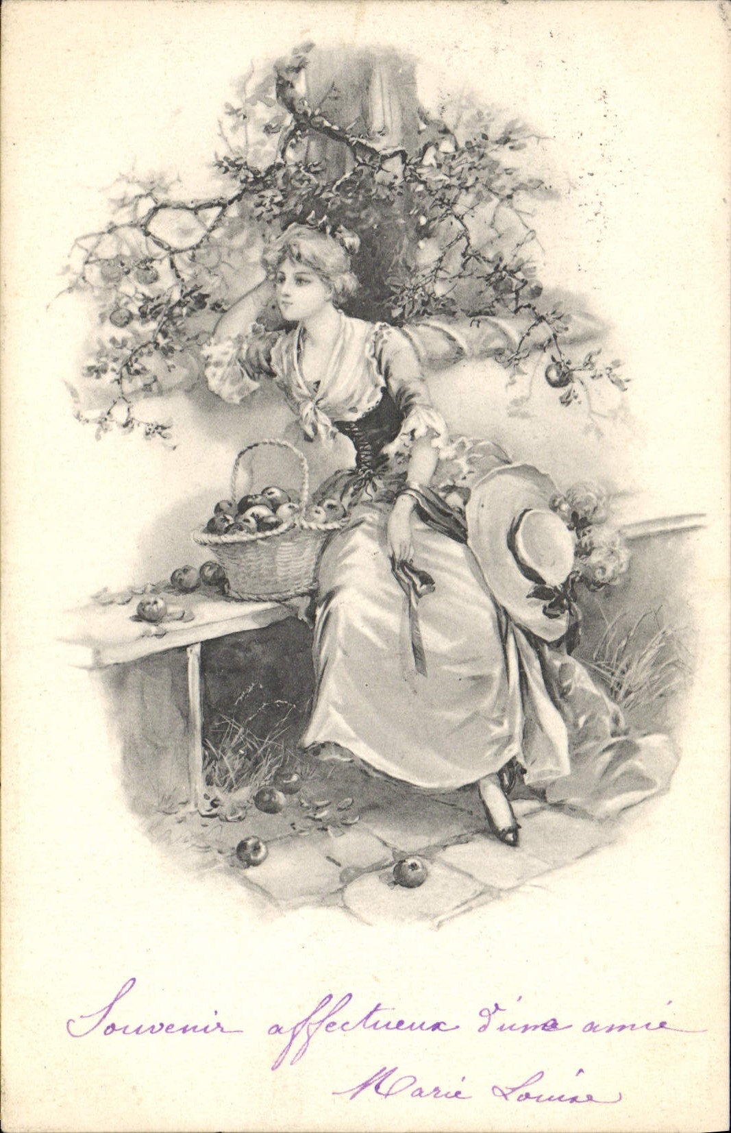 CPA Fantaisie Illustrateur Femme