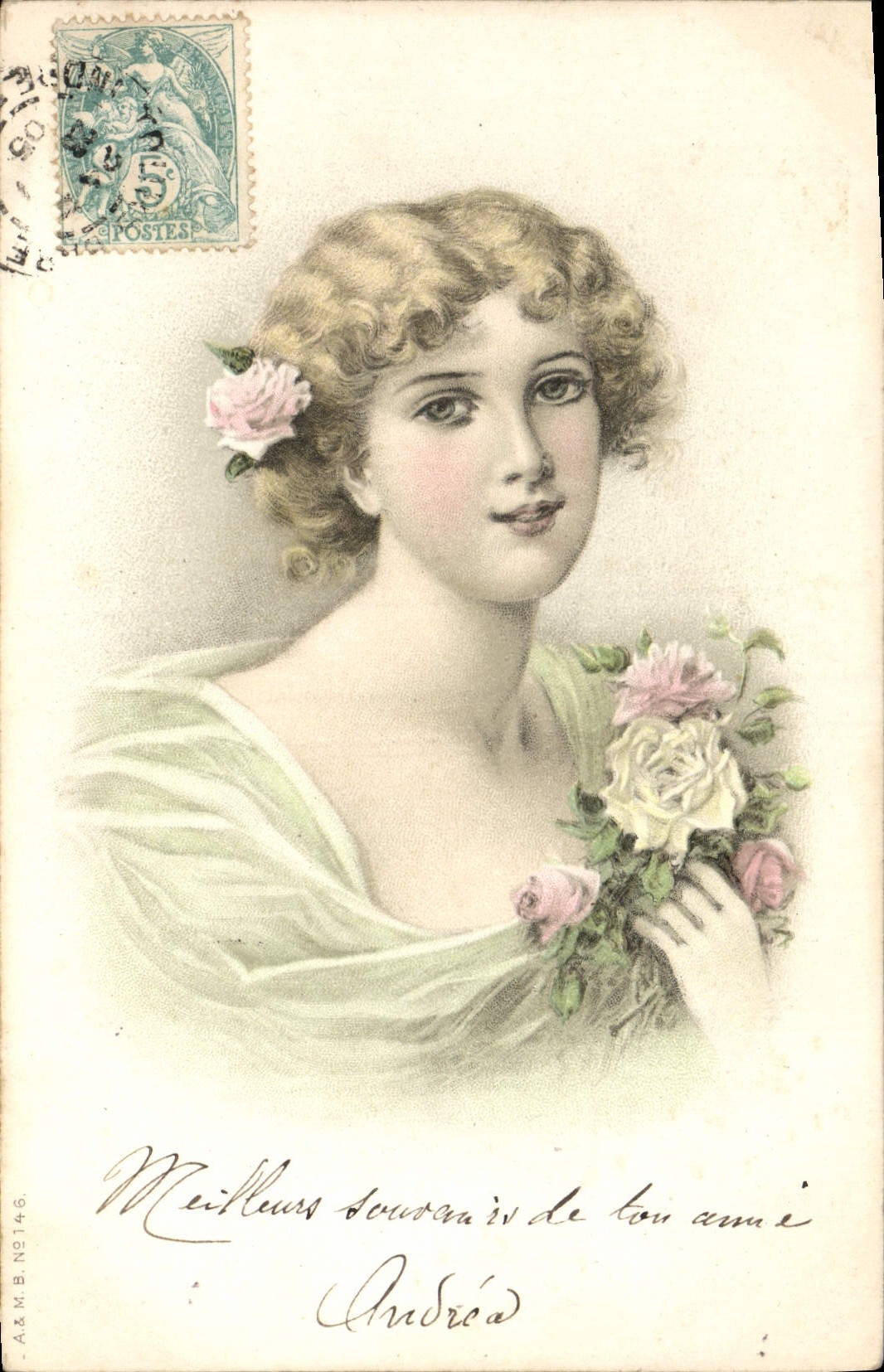 CPA Fantaisie Illustrateur Femme