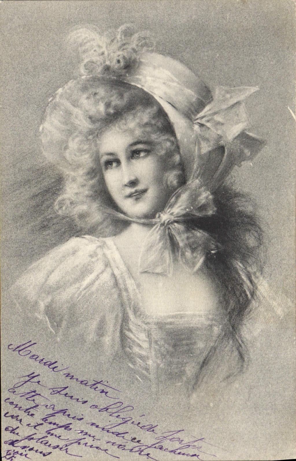 CPA Fantaisie Illustrateur Femme