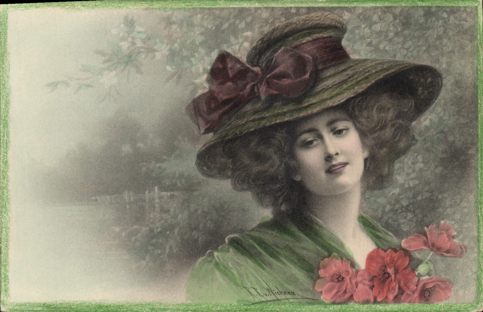 CPA Fantaisie Illustrateur Femme