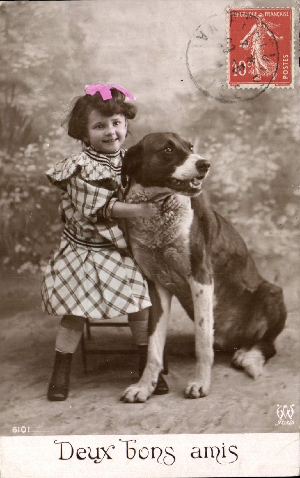 CPA Chiens Chien Enfant 