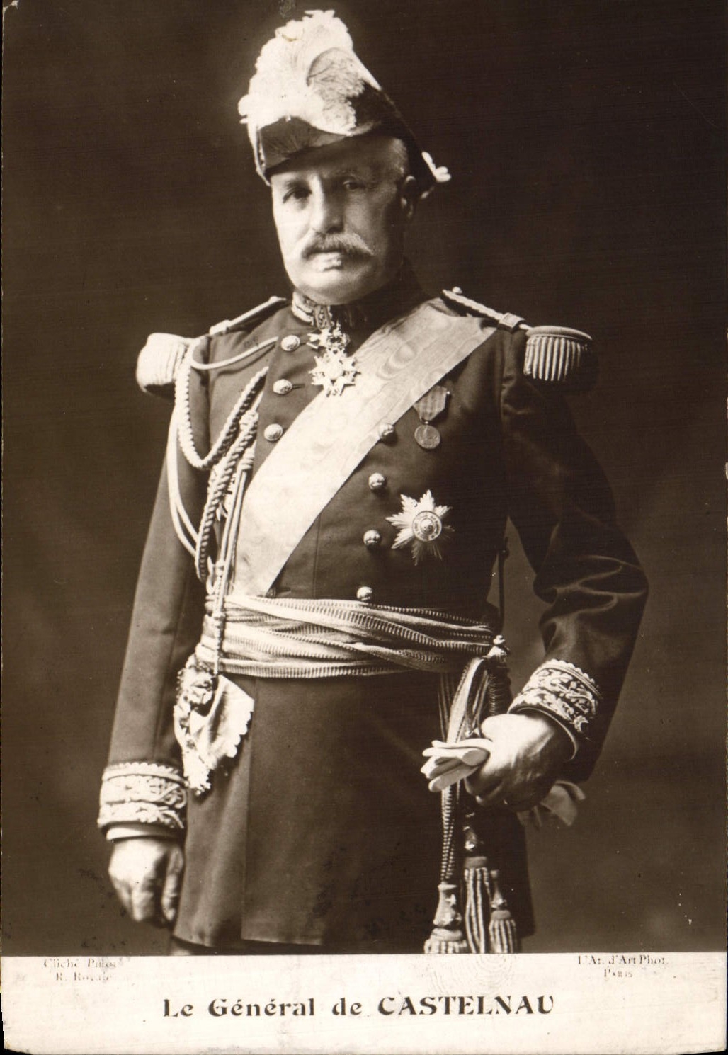 Vintage Postcard General Militaria of Caselnau