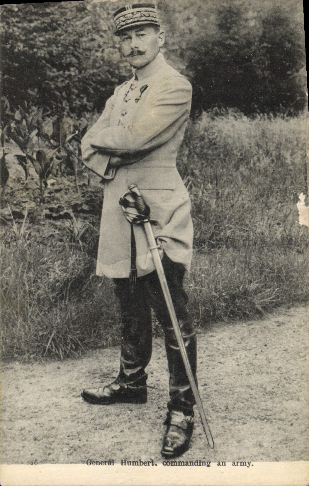 Vintage Postcard General Militaria Humbert commanding year army