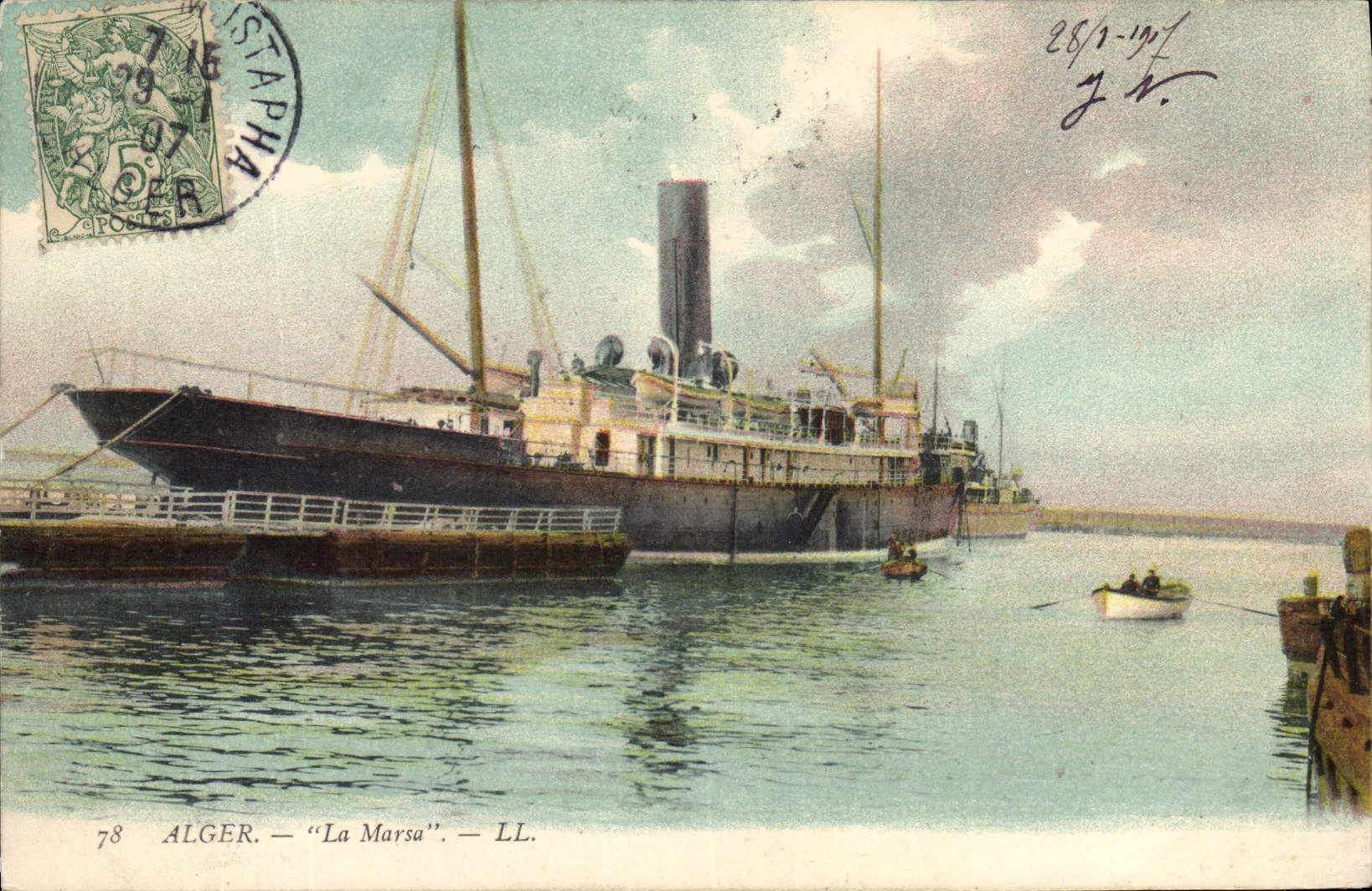 CPA Bateau Alger La Marsa 